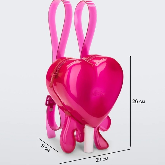 Mini Melissa Bag Jelly Pop Melting Heart Pink - Picture 7 of 7
